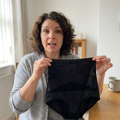 Rochelle T., 41 wearing the Sculpt Brief